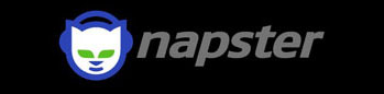 Napster logo and link